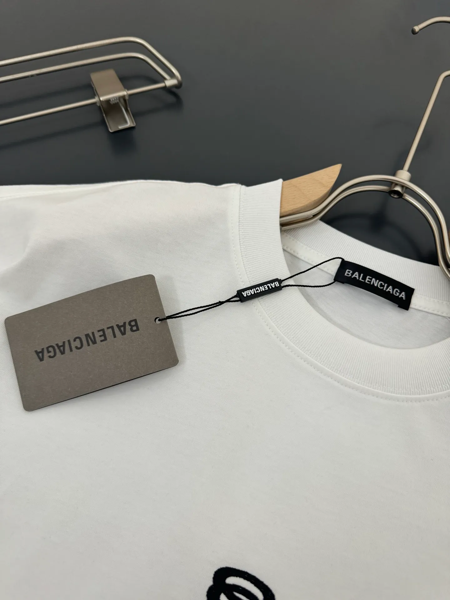 Balenciaga* *280g t logo New Arrival t ， ， Versatile ：White Black Sizes：S M L XL XXL
